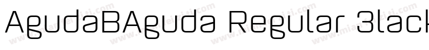 AgudaBAguda Regular 3lackW05 Regula字体转换
